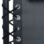 Chaise pliable de terrasse Gris Textilène – Image 6