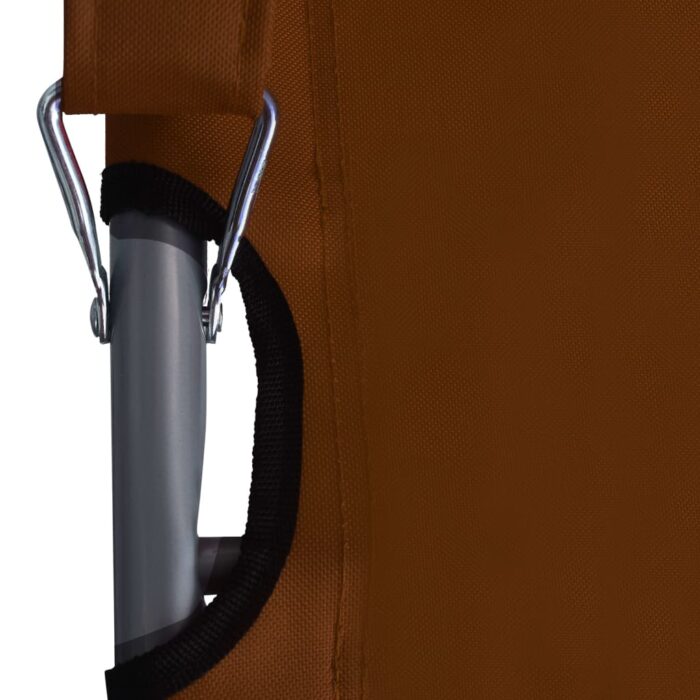 Chaises pliables de plage lot de 2 Tissu Marron – Image 5