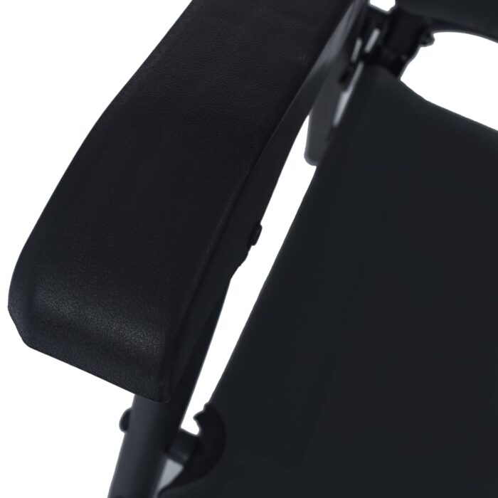 Chaises de jardin pliables lot de 2 Textilène Noir – Image 7