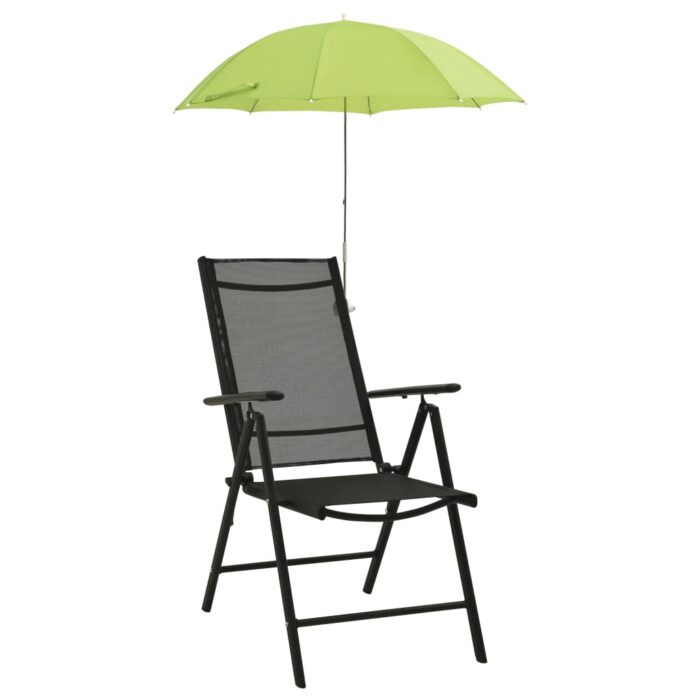 Parasols de chaise de camping 2 pcs Vert 105 cm – Image 1