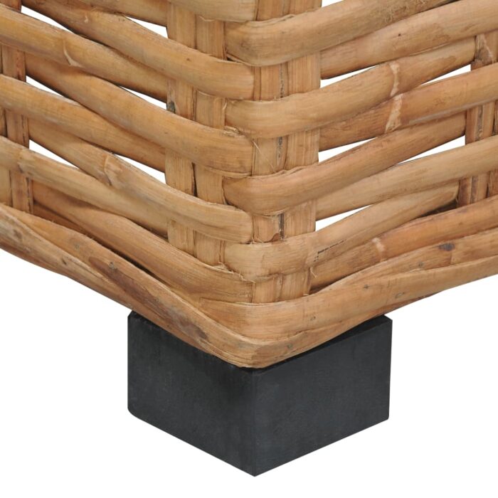 Canapé d'angle avec coussins Rotin naturel – Image 5