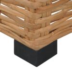 Canapé sans accoudoirs avec coussins Rotin naturel – Image 6