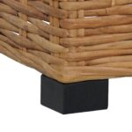 Repose-pied avec coussin Rotin naturel – Image 4