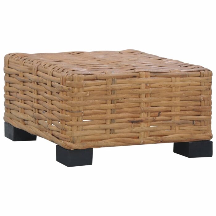 Table basse 47x47x28 cm rotin naturel – Image 1
