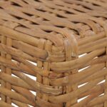 Table basse 47x47x28 cm rotin naturel – Image 2