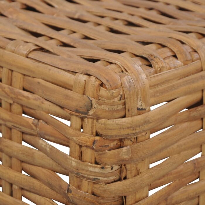 Table basse 47x47x28 cm rotin naturel – Image 2