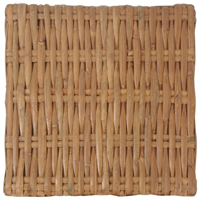 Table basse 47x47x28 cm rotin naturel – Image 4