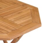 Table pliable de jardin 85x85x76 cm Bois de teck solide – Image 3