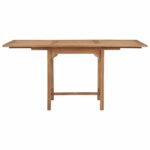 Table extensible de jardin (110-160)x80x75 cm Teck solide – Image 5