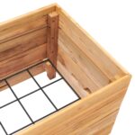 Lit surélevé 50x40x38 cm Bois massif de teck et acier – Image 5