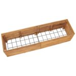 Lit surélevé 150x40x38 cm bois de teck recyclé et acier – Image 4