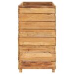 Lit surélevé 100x40x72 cm bois de teck recyclé et acier – Image 3