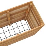 Lit surélevé 150x40x72 cm bois de teck recyclé et acier – Image 5