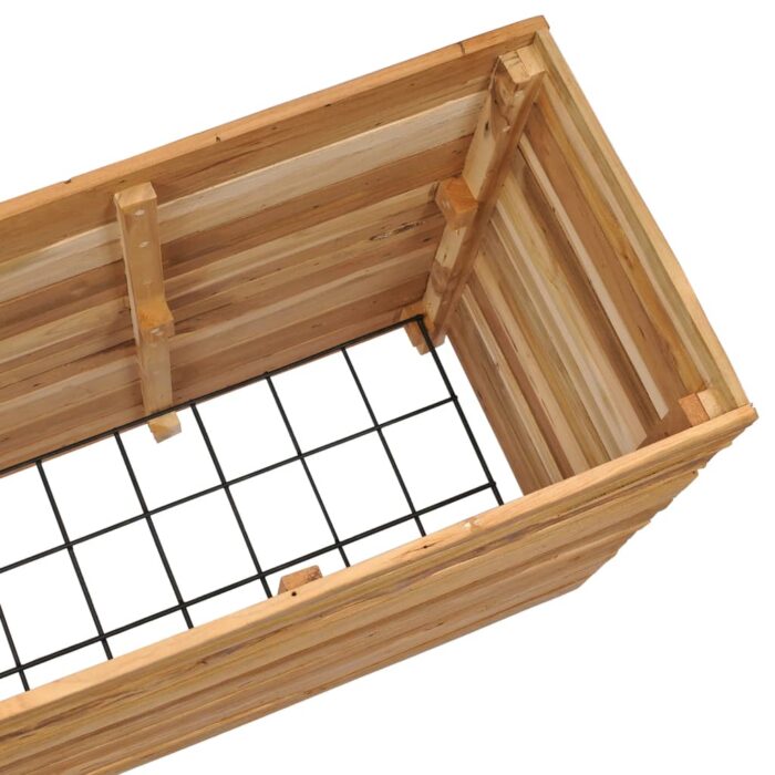 Lit surélevé 150x40x72 cm bois de teck recyclé et acier – Image 5