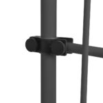 Auvent manuel rétractable avec LED 400 cm Blanc et orange – Image 5