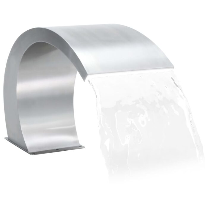 Fontaine de piscine avec LED Acier inoxydable 30x60x45 cm – Image 6