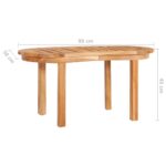 Table basse 90x50x45 cm Bois de teck solide – Image 5
