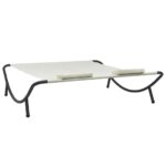 Chaise longue d'extérieur Tissu Crème – Image 3