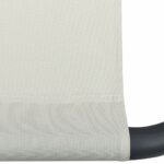 Chaise longue d'extérieur Tissu Crème – Image 5