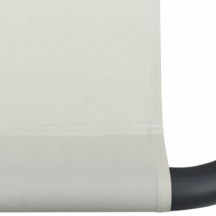 Chaise longue d'extérieur Tissu Crème – Image 5