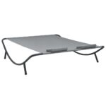 Chaise longue d'extérieur Tissu Anthracite – Image 3