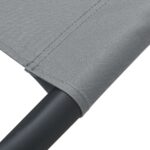Chaise longue d'extérieur Tissu Anthracite – Image 5