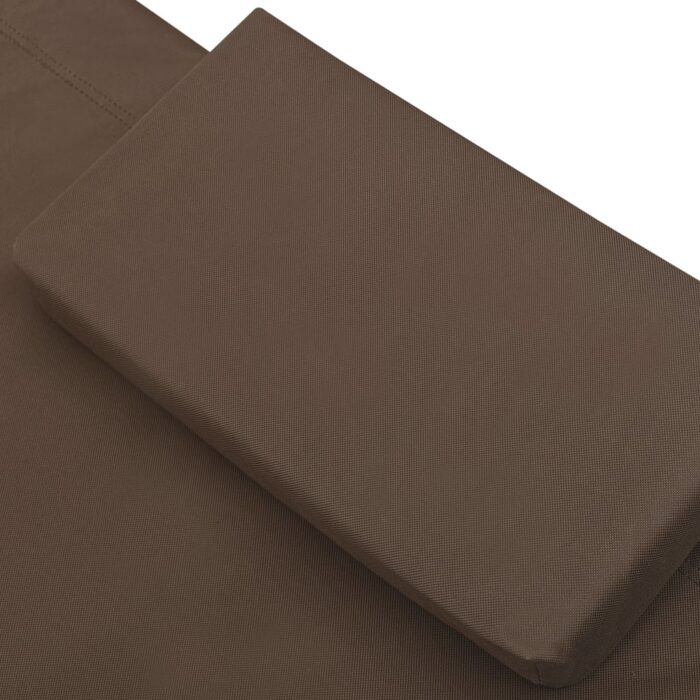 Lit de jardin Marron 200x90 cm Acier – Image 4