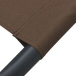 Lit de jardin Marron 200x90 cm Acier – Image 5