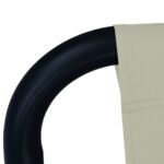 Lit de jardin Crème 200x90 cm Acier – Image 4