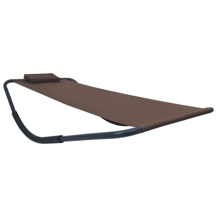 Lit de jardin Marron 200x90 cm Acier – Image 1