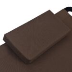 Lit de jardin Marron 200x90 cm Acier – Image 3