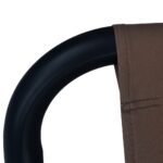 Lit de jardin Marron 200x90 cm Acier – Image 4