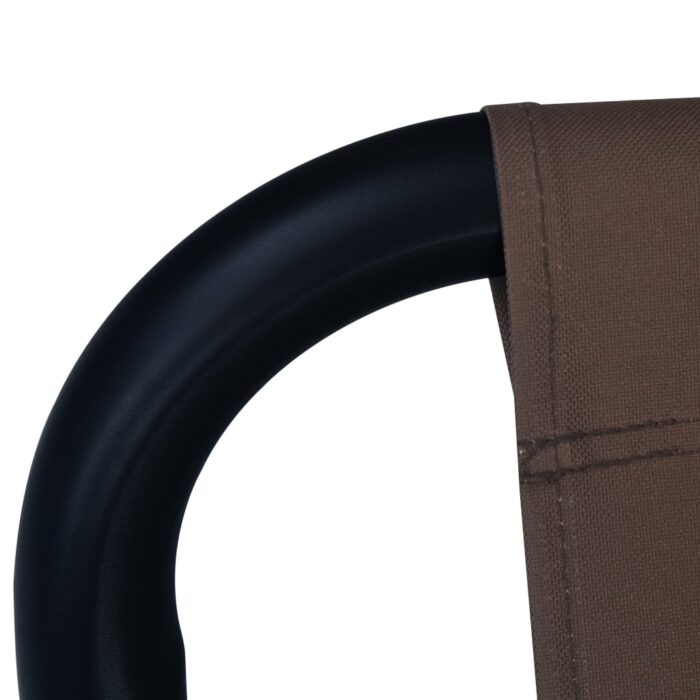 Lit de jardin Marron 200x90 cm Acier – Image 4