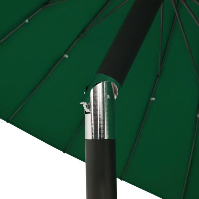 Parasol d'extérieur avec mât en aluminium 270 cm Vert – Image 4