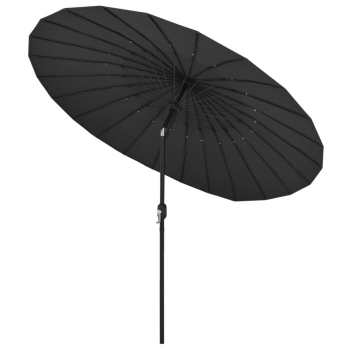 Parasol d'extérieur avec mât en aluminium 270 cm Anthracite – Image 3