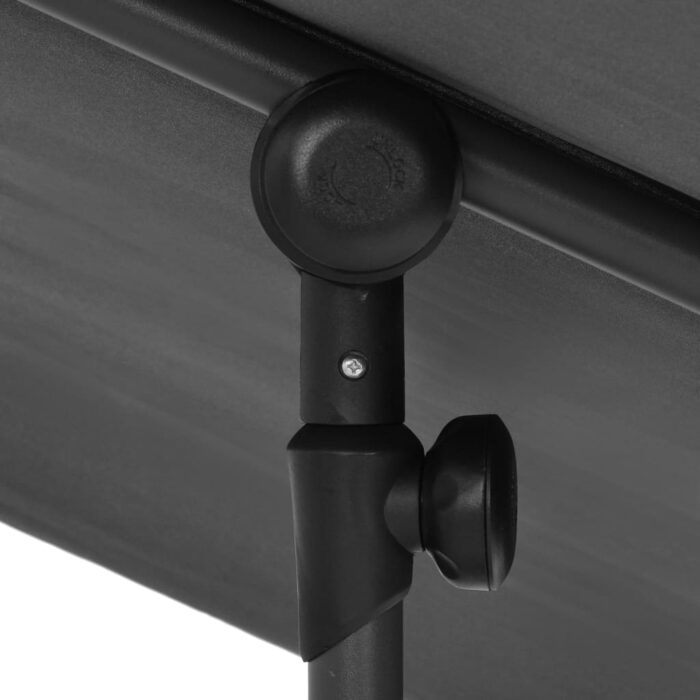 Parasol de jardin avec mât en aluminium 180x110 cm anthracite – Image 5