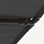 Parasol de jardin avec mât en aluminium 180x110 cm anthracite – Image 7