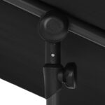 Parasol de jardin avec mât en aluminium 180x110 cm Noir – Image 5