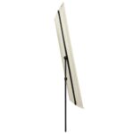 Parasol de jardin avec mât en aluminium 2x1,5 m Blanc sable – Image 3