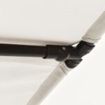 Parasol de jardin avec mât en aluminium 2x1,5 m Blanc sable – Image 7