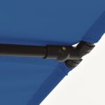 Parasol de jardin avec mât en aluminium 2x1,5 m Bleu azuré – Image 7