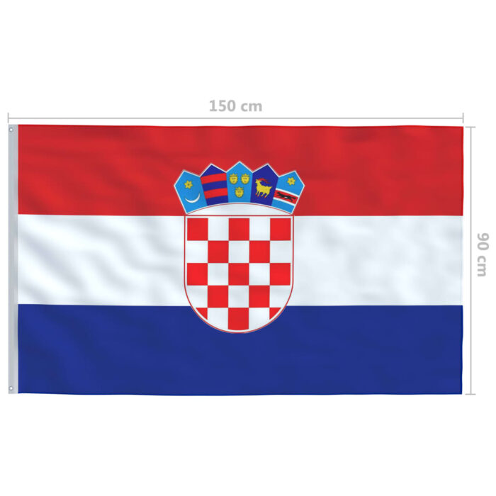 Drapeau Croatie 90x150 cm – Image 3