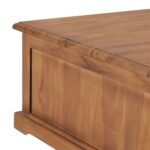 Table basse 68x68x30 cm Bois de teck solide – Image 5