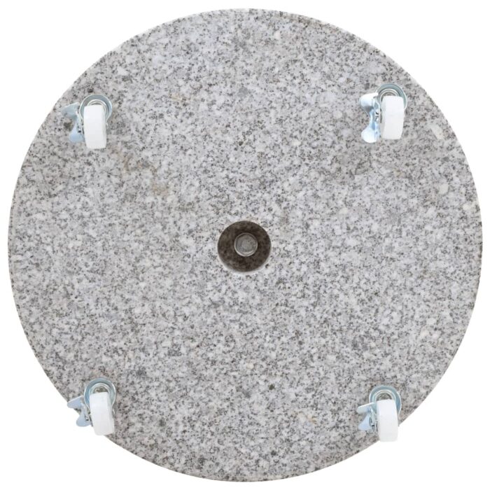 Socle de parasol Granite 30 kg Rond Gris – Image 2