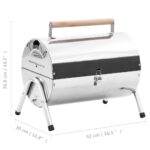Barbecue au charbon portable Acier inoxydable Grilles doubles – Image 10