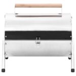 Barbecue au charbon portable Acier inoxydable Grilles doubles – Image 4