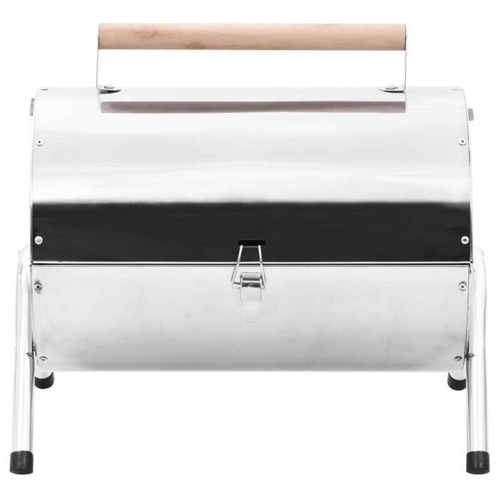 Barbecue au charbon portable Acier inoxydable Grilles doubles – Image 4