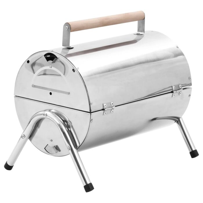 Barbecue au charbon portable Acier inoxydable Grilles doubles – Image 6