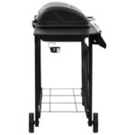 Barbecue gril à gaz avec 4 brûleurs Noir – Image 3