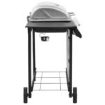 Barbecue gril à gaz avec 4 brûleurs Noir et argenté – Image 3